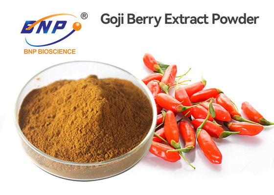 Het bruine Organische Polysaccharide Wolfberry Lycium Barbarum van Goji Berry Powder 25%