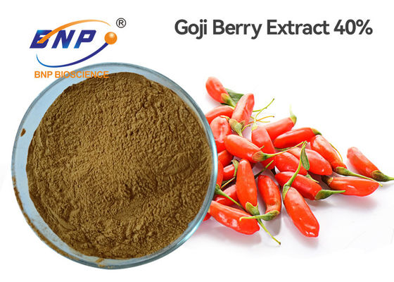 Poeder van het Polysaccharidelycium Barbarum van water het Oplosbare Goji Berry Extract 40%