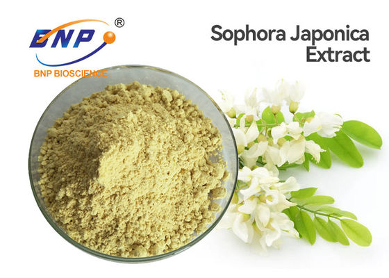 Geel van het het Uittrekselpoeder van Sophora Japonica Quercetin van de het Voedselrang Dihydraatpoeder